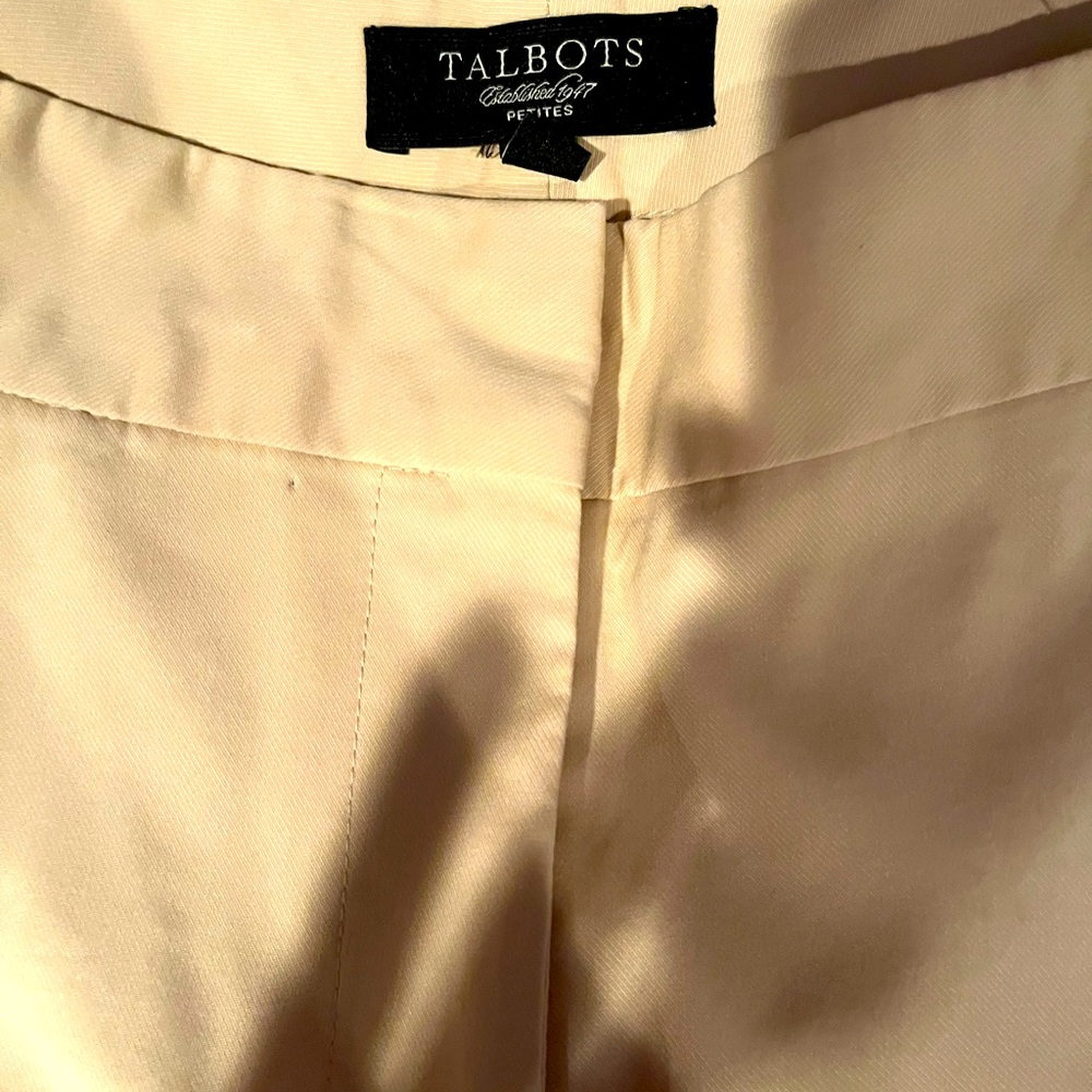 Talbots light tan dress slacks size 6p heritage only worn couple times